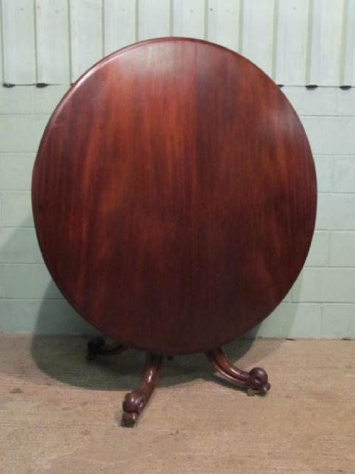 Antique Victorian Mahogany Tilt Top Breakfast Dining Table C1860 W6290/14.3
