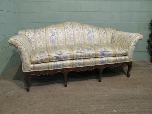 Antique Edwardian Upholstered Sofa of Georgian Style C1900 W6309/14.3