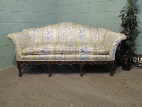 fig 1. ANTIQUE EDWARDIAN UPHOLSTERED SOFA OF GEORGIAN STYLE C1900 W6309/14.3