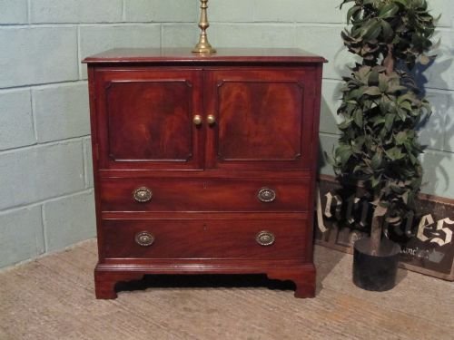Antique Regency Mahogany Cabinet Chest of Drawers C1800 W6320/21.3