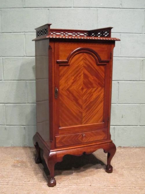 Antique Edwardian Mahogany Side Cabinet or Music Cabinet C1900 W6332/4.4