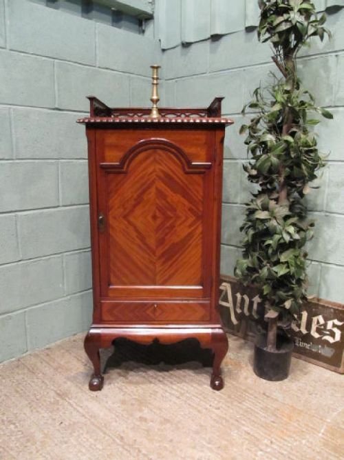 fig 1. ANTIQUE EDWARDIAN MAHOGANY SIDE CABINET OR MUSIC CABINET C1900 W6332/4.4