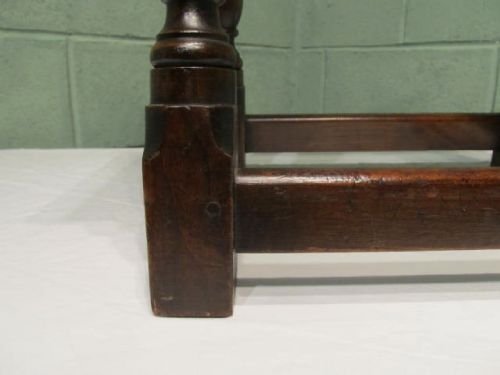 fig 1. ANTIQUE VICTORIAN COUNTRY OAK JOINT STOOL C1880 W6357/4.4