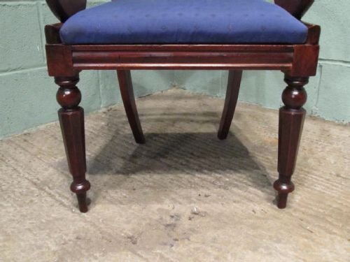 fig 1. ANTIQUE WILLIAM 1V MAHOGANY LIBRARY DESK CHAIR C1830 W6338/4.4