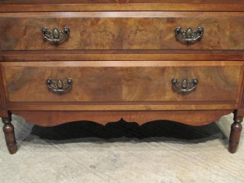 fig 1. ANTIQUE EDWARDIAN BURR WALNUT CHEST OPF DRAWERS C1900 W6350/4.4