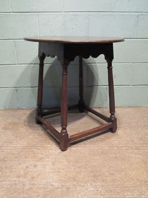 Antique Late Georgian Country Oak Cricket Table C1800 W6374/11.4