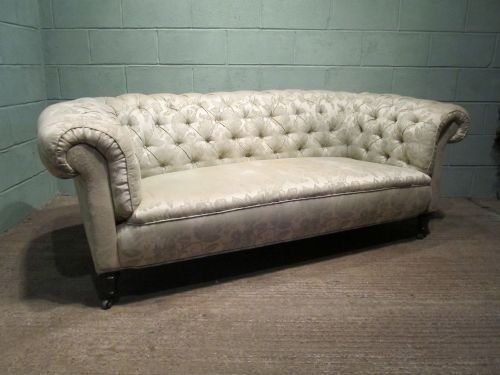 Antique Victorian Chesterfield Sofa C1880 W6399/21.4