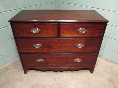 fig 1. ANTIQUE REGENCY CUBAN MAHOGANY CHEST OF DRAWERS C1800 W6406/21.4