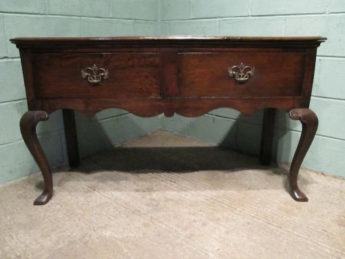 fig 1. ANTIQUE GEORGIAN OAK SIDEBOARD C1780 W6367/21.4