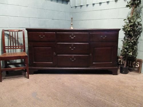 Antique Georgian Oak Sideboard Dresser Base C1780  26.4
