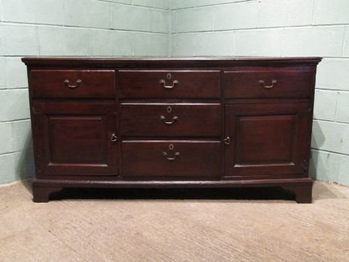 fig 1. ANTIQUE GEORGIAN OAK SIDEBOARD DRESSER BASE C1780 26.4
