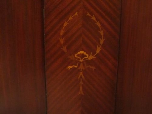 fig 2. ANTIQUE EDWARDIAN INLAID MAHOGANY DOUBLE BED C1900 W6389/1.5