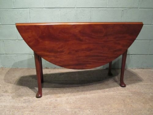 Antique Georgian Mahogany Gate Leg Drop Leaf Dining Table C1780 W6382/1.5