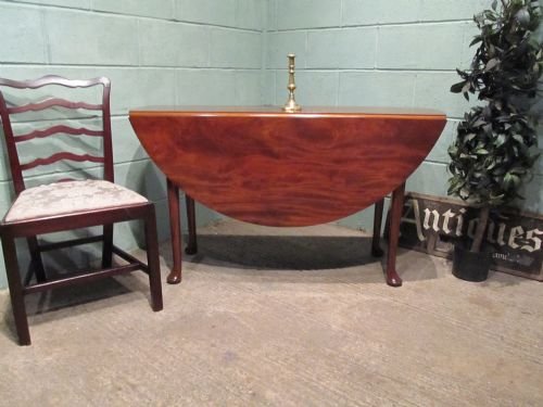 fig 1. ANTIQUE GEORGIAN MAHOGANY GATE LEG DROP LEAF DINING TABLE C1780 W6382/1.5