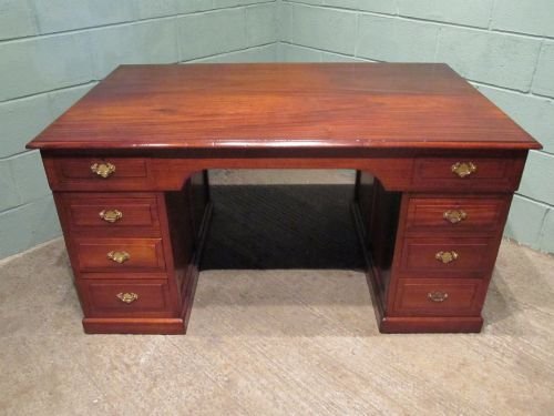 fig 1. ANTIQUE EDWARDIAN MAHOGANY PARTNERS DESK C1900 W6412/8.5