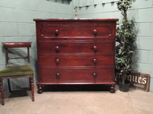 Antique Victorian Mahogany Chest of Drawers C1860 W6394/8.5