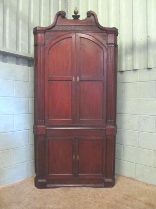 Antique Georgian Mahogany Full Height Corner Cabinet C1780 W6242/1.2