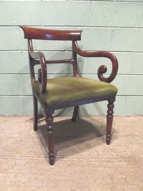 fig 2. ANTIQUE SET EIGHT WILLIAM 1V MAHOGANY DINING CHAIRS C1830 W6424/16.5