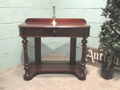 Antique Victorian Mahogany Duchesse Side Console Table C1880 W6398/16.5