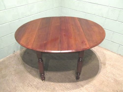 fig 2. ANTIQUE VICTORIAN WALNUT DROP LEAF & EXTENDING DINING TABLE SEATS 8 C1880 W6429/16.5