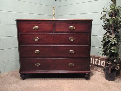 Antique Georgian Oak Chest of Drawers C1780 W6430/23.5