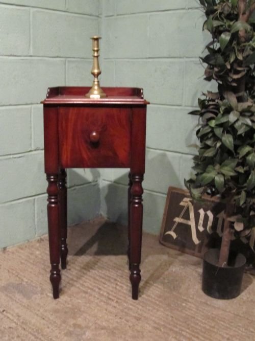 Antique Regency Mahogany Bedside Pot Cupboard C1800 W6431/23.5