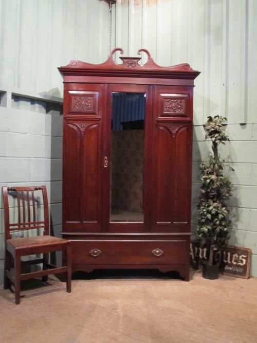 Antique Victorian Mahogany Single Wardrobe C1890 W6306a/1.6