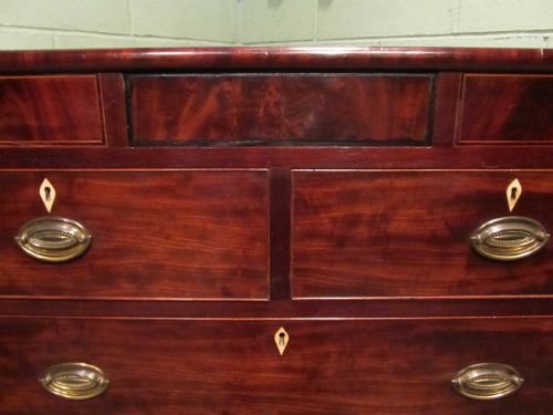 fig 2. ANTIQUE REGENCY MAHOGANY LARGE CHEST OF DRAWERS + SECRET DRAWER C1800 W6420/1.6