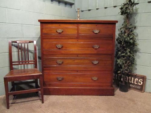 Antique Edwardian Walnut Chest of Drawers C1900 W6447/1.6