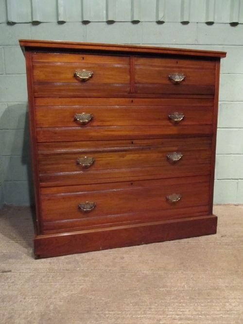 fig 1. ANTIQUE EDWARDIAN WALNUT CHEST OF DRAWERS C1900 W6447/1.6