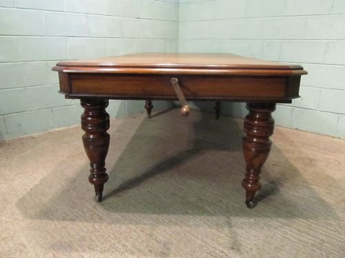 fig 2. ANTIQUE VICTORIAN SOLID OAK WIND OUT EXTENDING DINING TABLE C1880 W6458/1.6
