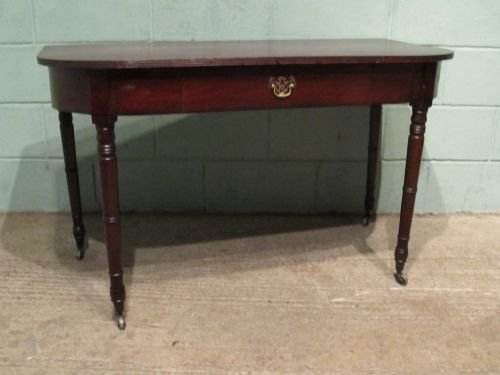 Antique Regency Mahogany Demi Lune Side Hall Table C1800 W6442/6.6