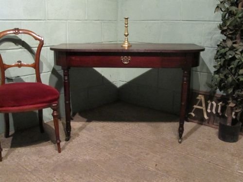 fig 1. ANTIQUE REGENCY MAHOGANY DEMI LUNE SIDE HALL TABLE C1800 W6442/6.6