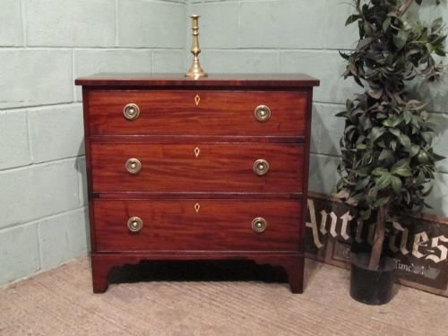Antique Regency Small Mahogany Chest of Drawers C1800 W6353/6.6