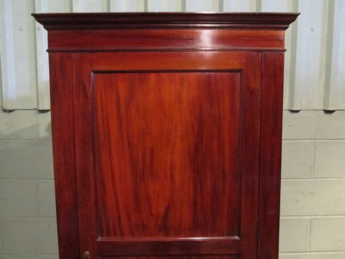 fig 2. ANTIQUE EDWARDIAN MAHOGANY CORNER WARDROBE C1900 W6444/6.6