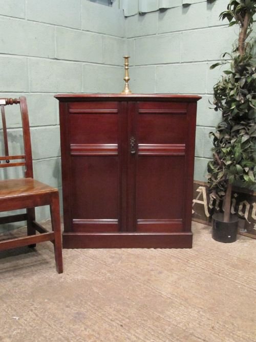 Antique Victorian Mahogany Cupboard Cabinet C1880 W6469/20.6
