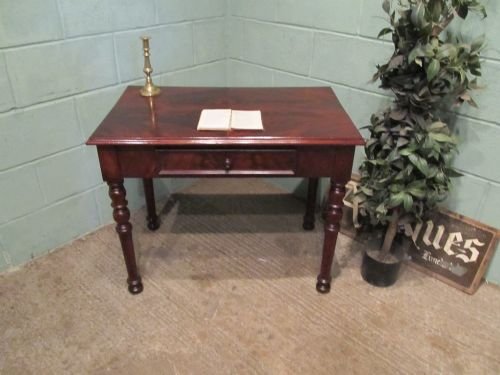 Antique William 1v Mahogany Side Table Writing Desk C1830 W6500/26.6