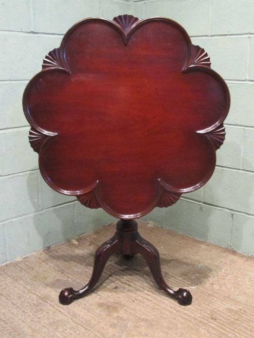 Antique Georgian Cuban Mahogany Bird Cage Tilt Top Table C1780 W6503/27.6