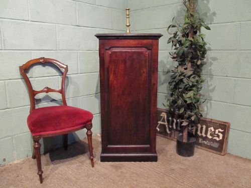 Antique Early Victorian Mahogany Tall Cabinet C1850 W6504/27.6
