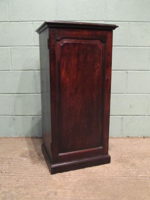 fig 1. ANTIQUE EARLY VICTORIAN MAHOGANY TALL CABINET C1850 W6504/27.6