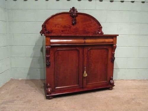 fig 1. ANTIQUE VICTORIAN MAHOGANY CHIFFONIER SIDEBOARD C1870 W6491/27.6