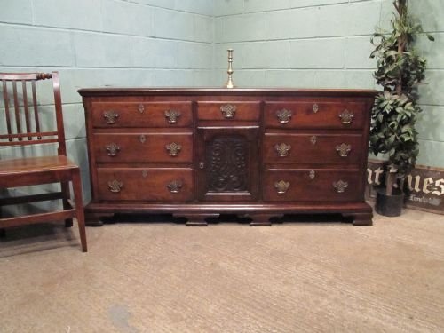 fig 1. ANTIQUE GEORGIAN OAK SIDEBOARD C1780 W6495/27.6