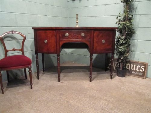 Antique Regency Mahogany Bow Fronted Sideboard C1800 W6505/2.7