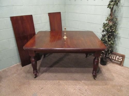 Antique Victorian Mahogany Extending Dining Table C1890 W6517/18.7