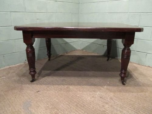 fig 1. ANTIQUE VICTORIAN MAHOGANY EXTENDING DINING TABLE C1890 W6517/18.7