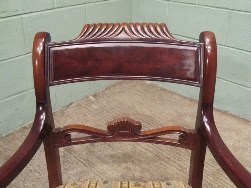fig 2. ANTIQUE SET SIX REGENCY MAHOGANY DINING CHAIRS C1800 W6518/18.7