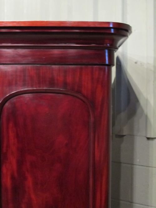 fig 2. ANTIQUE VICTORIAN MAHOGANY TRIPLE WARDROBE ARMOIRE C1880 W6496/18.7
