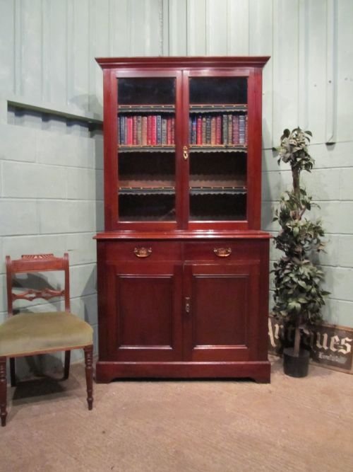 Antique Edwardian Mahogany Library Bookcase C1900 W6526/25.7