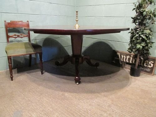 Antique Large Victorian Mahogany Breakfast Dining Table C1880 W6530/1.8