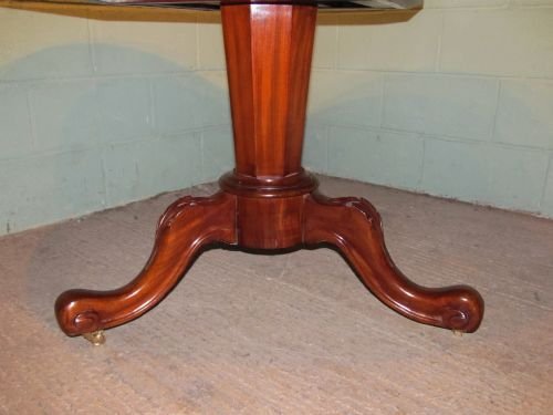 fig 1. ANTIQUE LARGE VICTORIAN MAHOGANY BREAKFAST DINING TABLE C1880 W6530/1.8